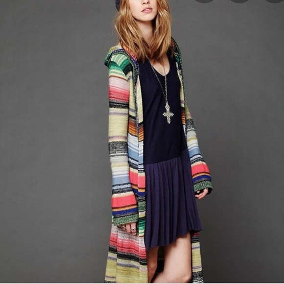 rainbow duster cardigan